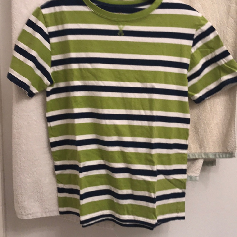Striped over sized tee